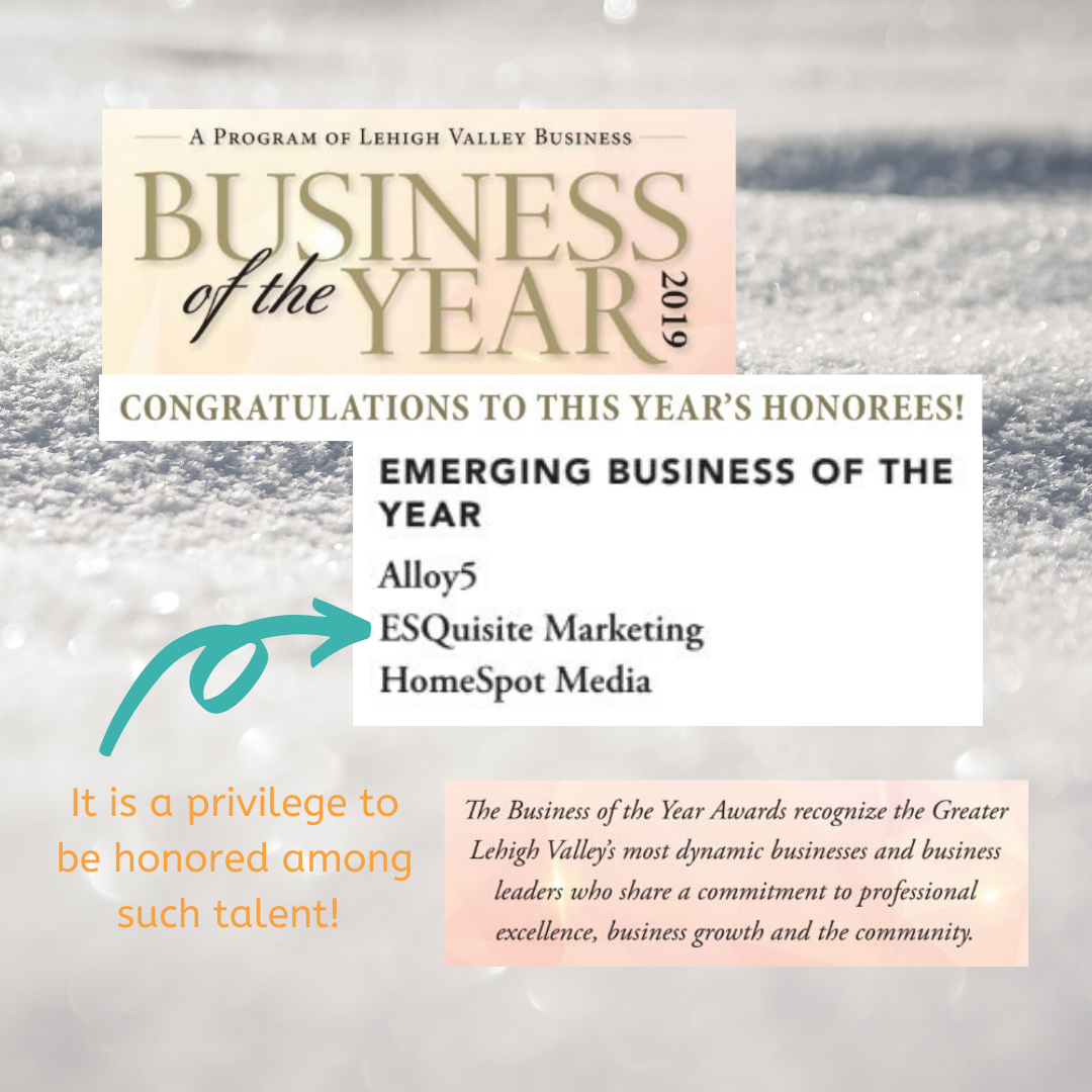 ESQuisite Marketing Named a Business of the Year Finalist